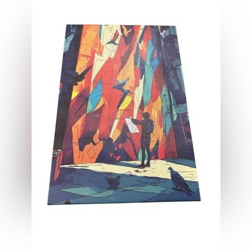 NEW framed canvas‎ art print 17.5 x 11.5 inches